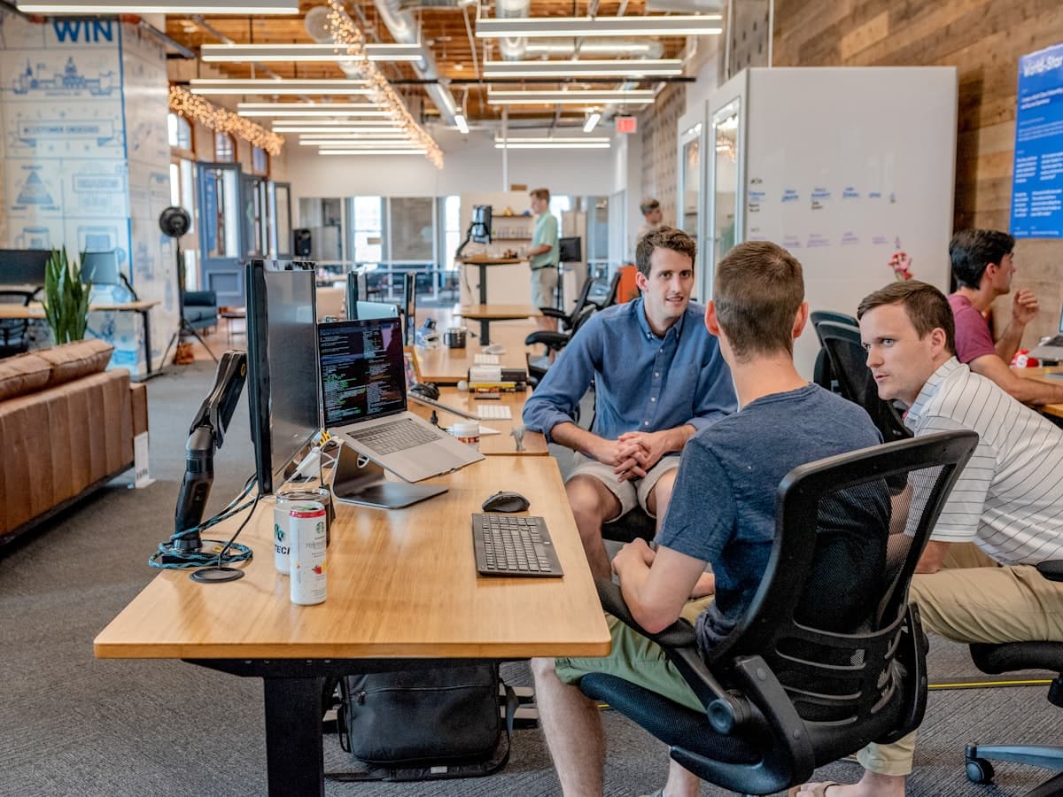 Client-facing business development meeting